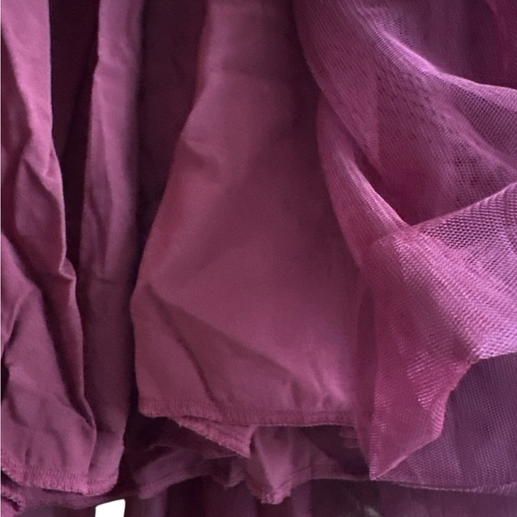 Girls’ Vintage Floral Lace Tulle Tutu 3/4 sleeve knee short. Burgundy size 4T - Picture 7 of 10